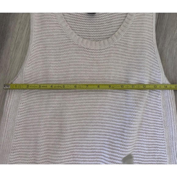 GAP Cotton Oatmeal Knit Sweater Tank Top M Lightweight Knit Neutral Layering - Picture 6 of 11